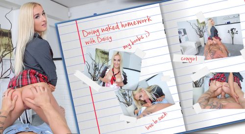 Doing Naked Homework – TeenMegaWorldVR